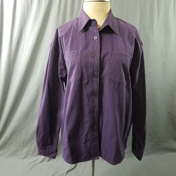 Cabela's shirt jacket purple outdoor wear large - Picture 2 of 9